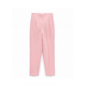 ZARA High Waisted Pants in Barbie Pink